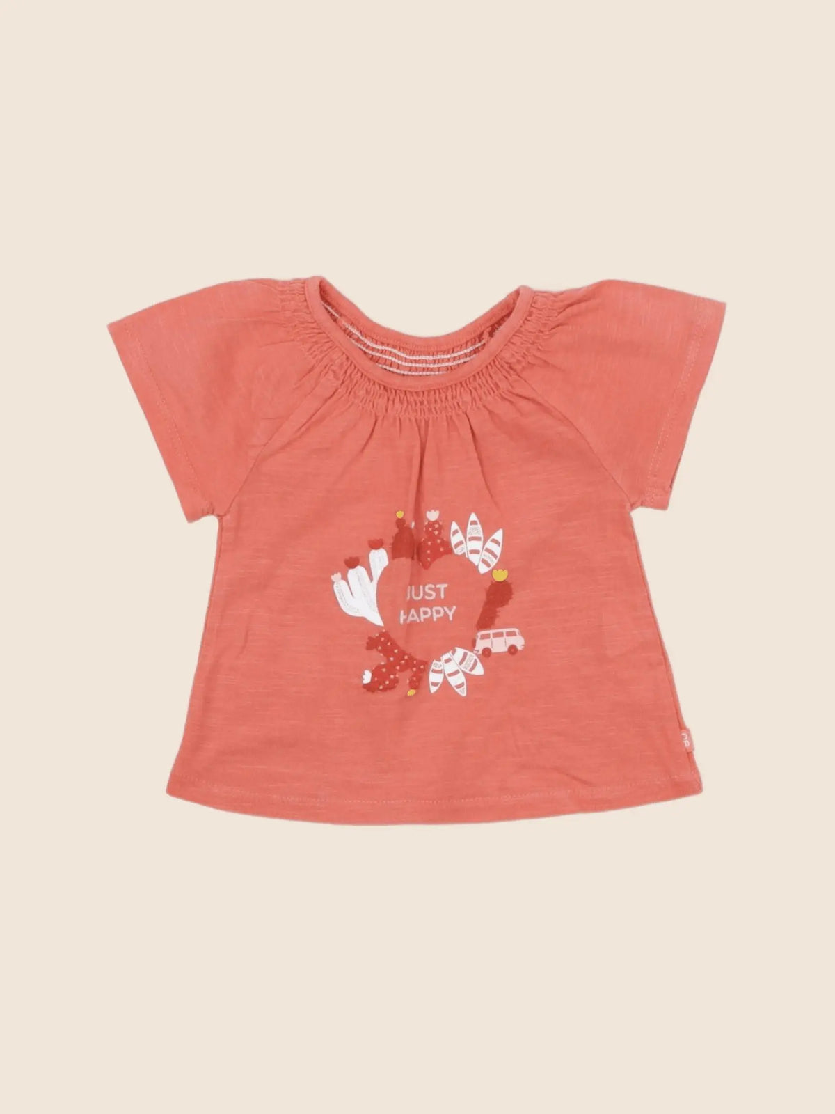Obaïbi - tee-shirt orange - 3 mois