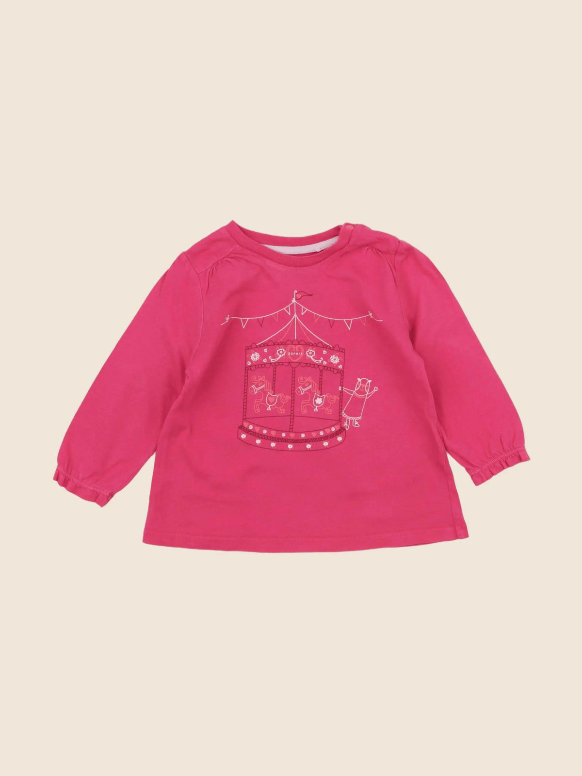 Esprit - tee-shirt rose - 12 mois
