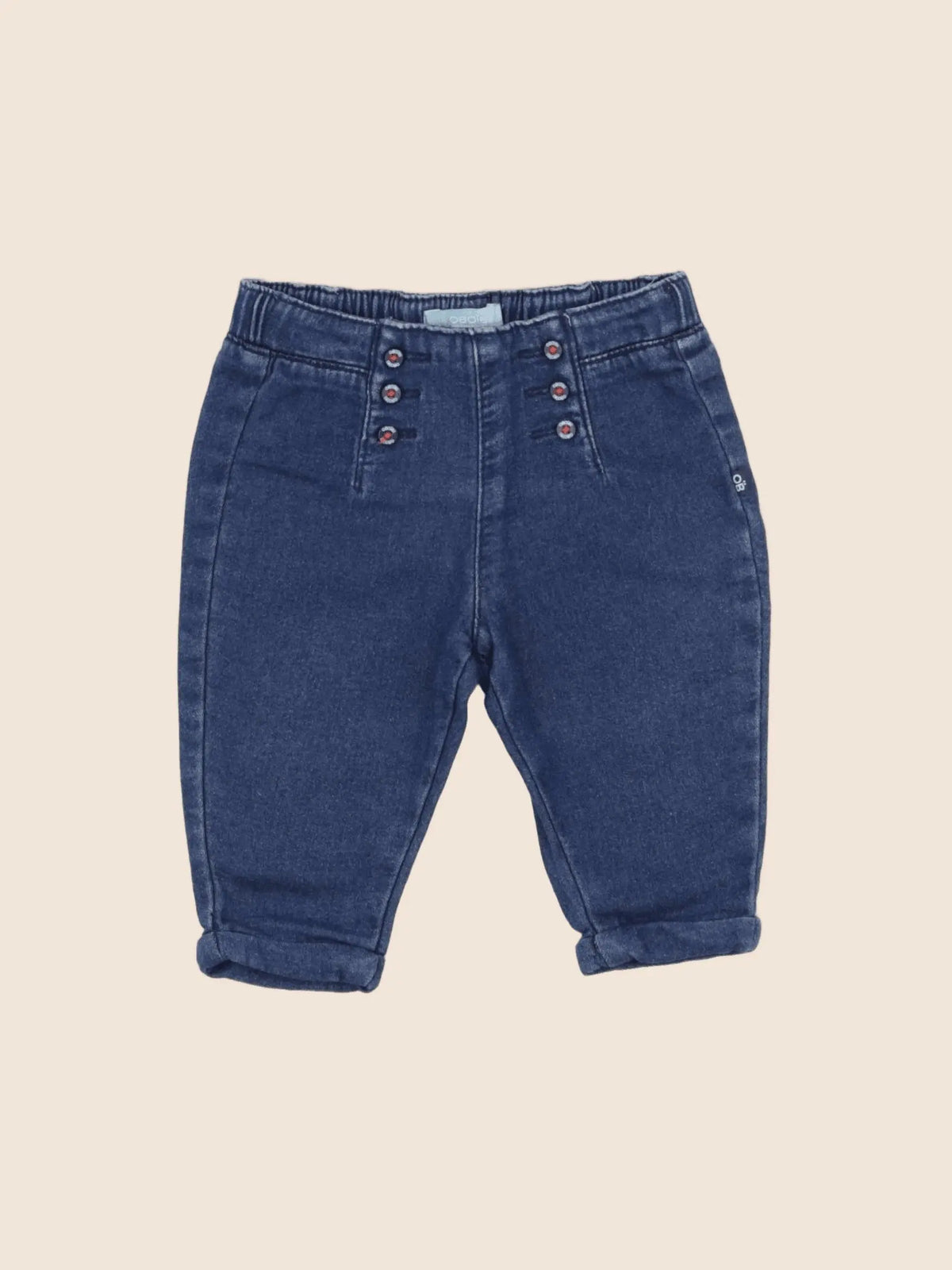 Obaïbi - jean bleu - 6 mois