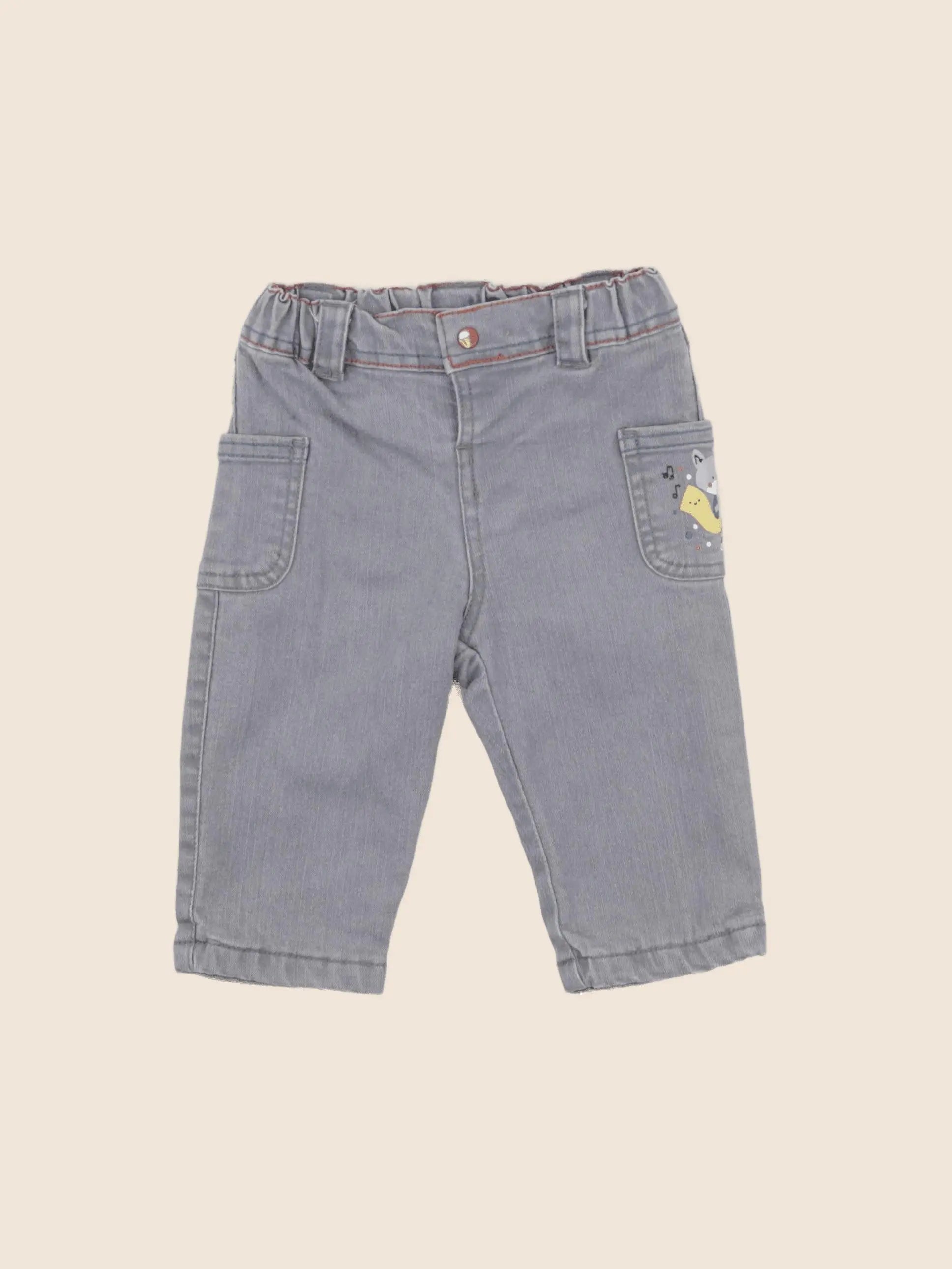Sergent Major - jean gris - 6 mois
