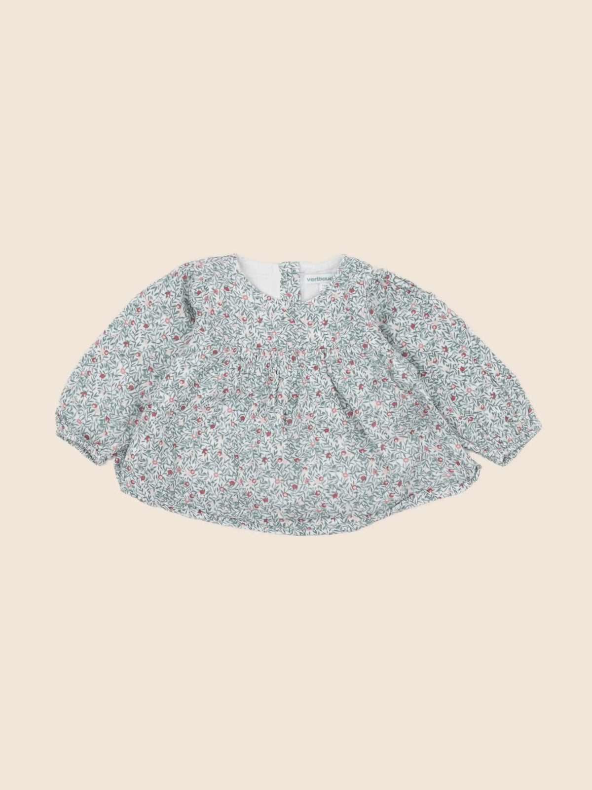 Vertbaudet - blouse vert - 12 mois