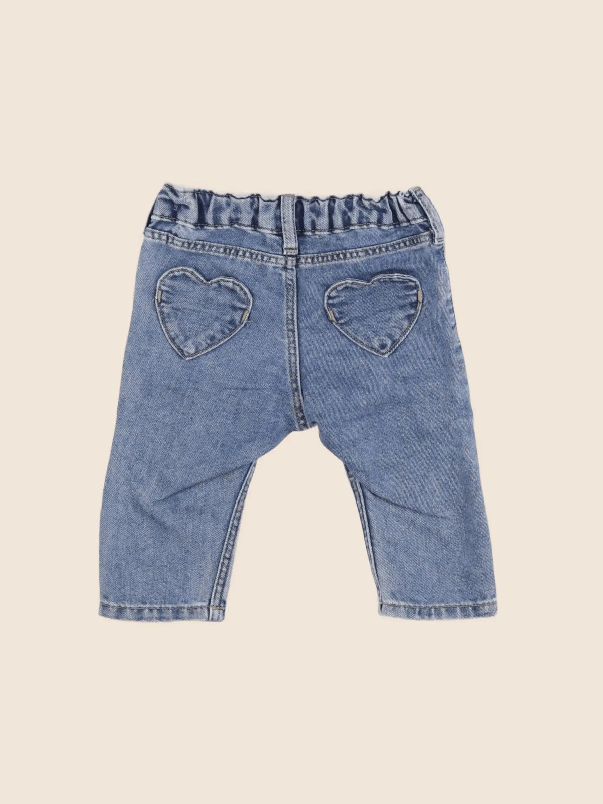 H&M - pantalon bleu - 4/6 mois