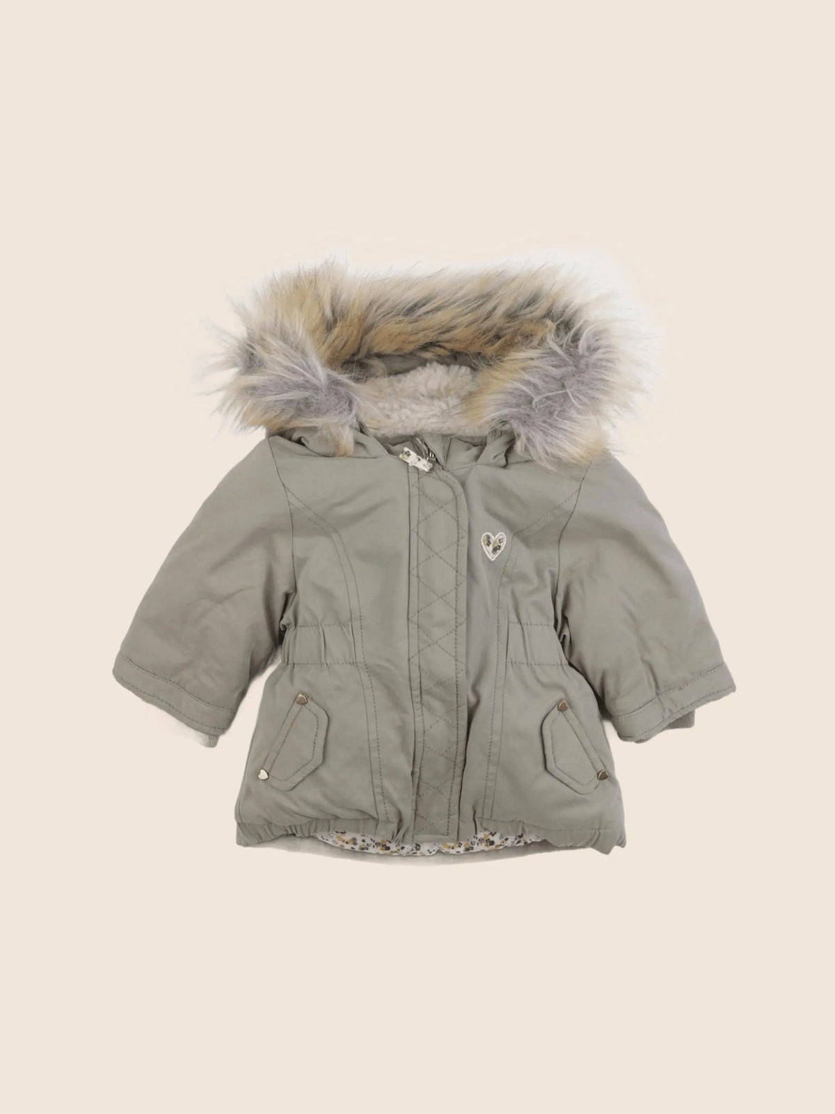 Tape à l'oeil - parka vert - 3 mois