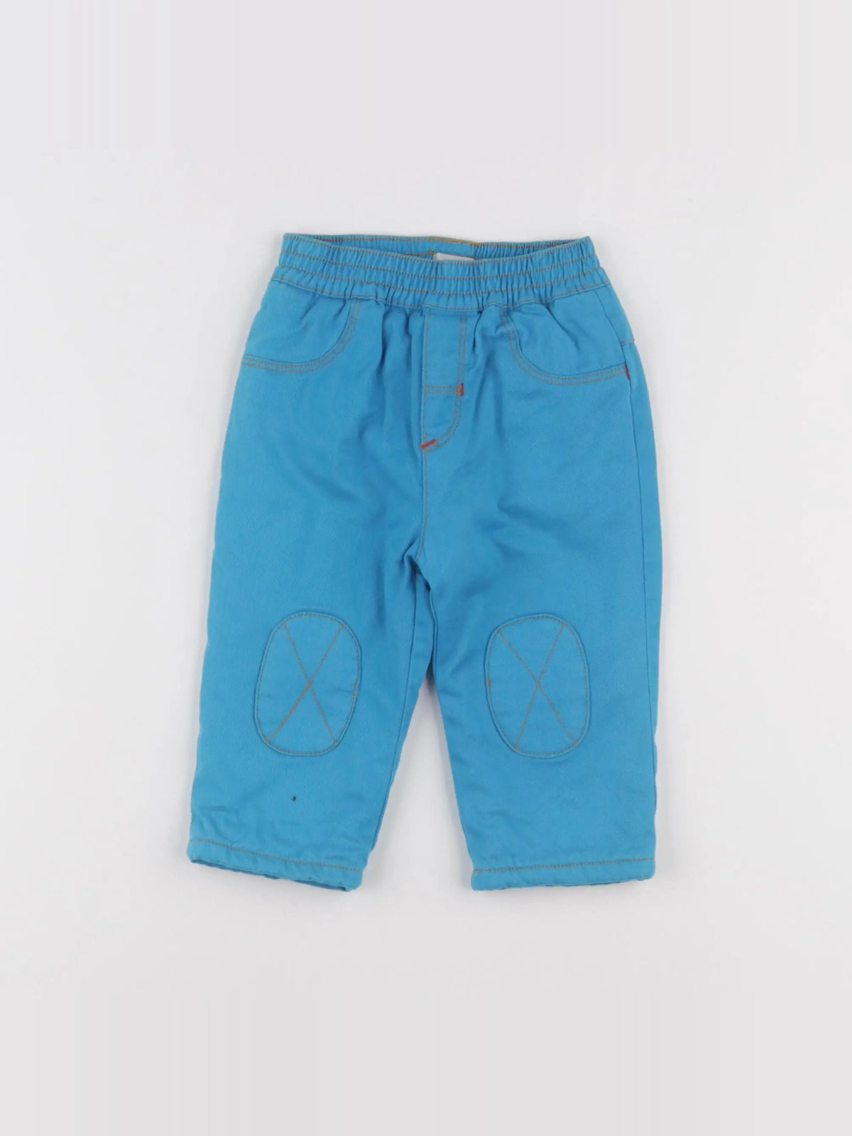 Catimini - pantalon doublé bleu - 12 mois
