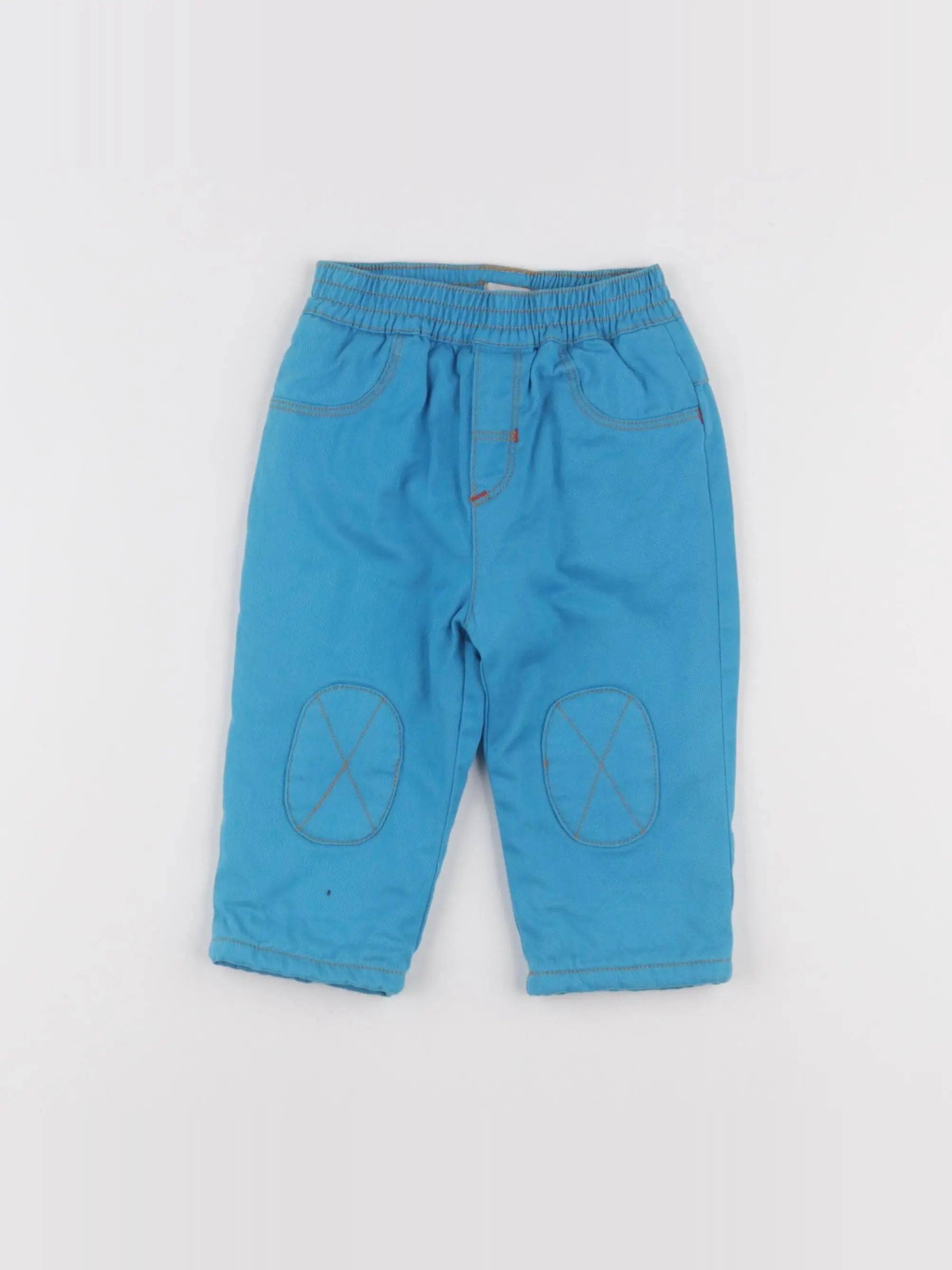 Catimini - pantalon doublé bleu - 12 mois