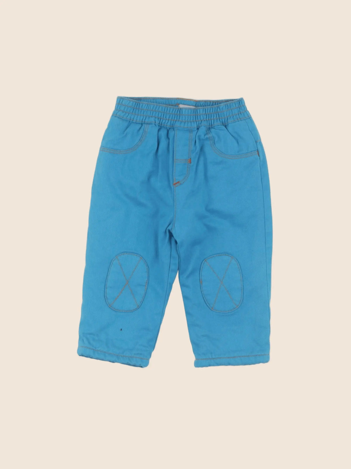 Catimini - pantalon doublé bleu - 12 mois