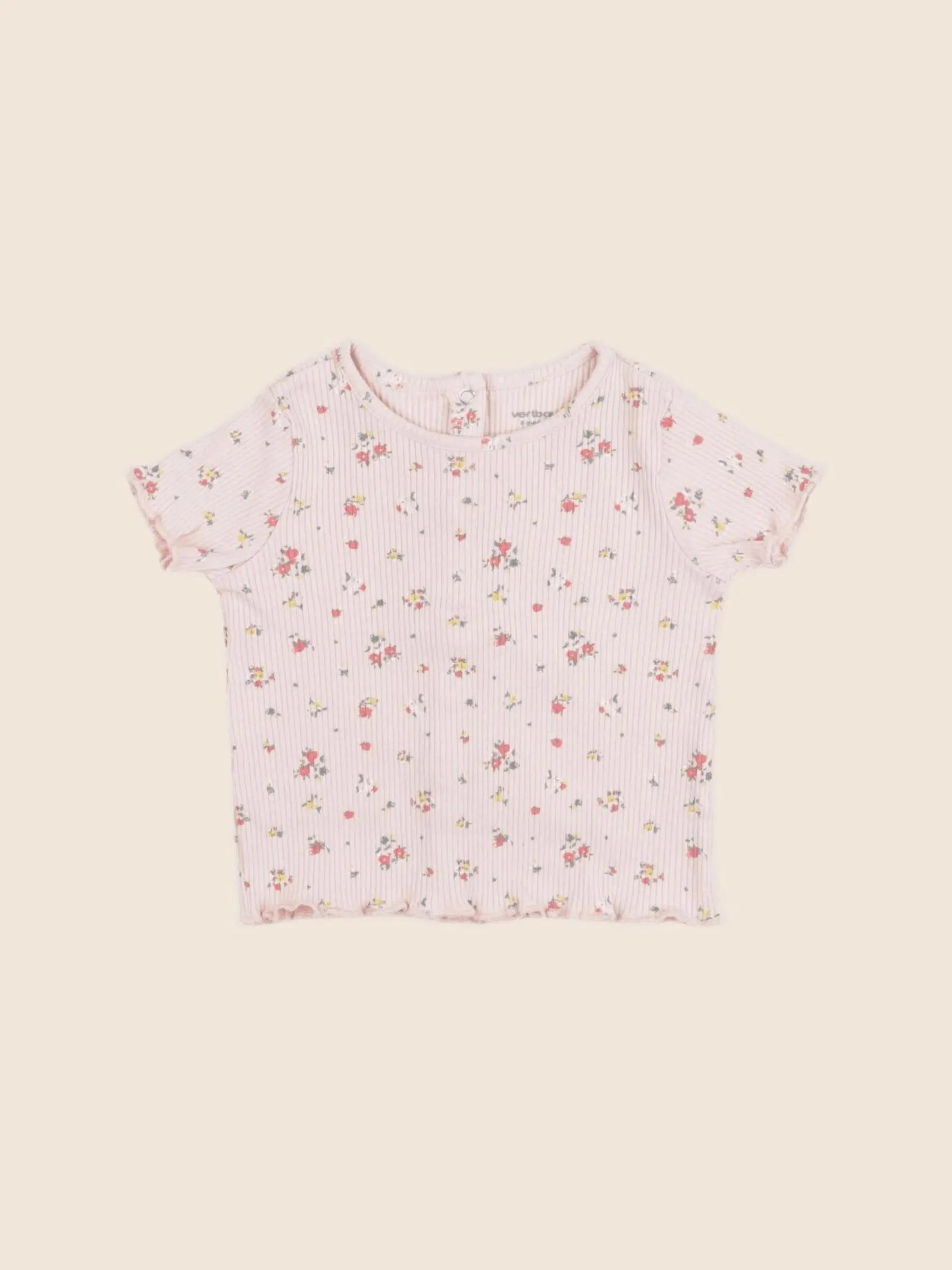 Vertbaudet - tee-shirt rose - 9 mois