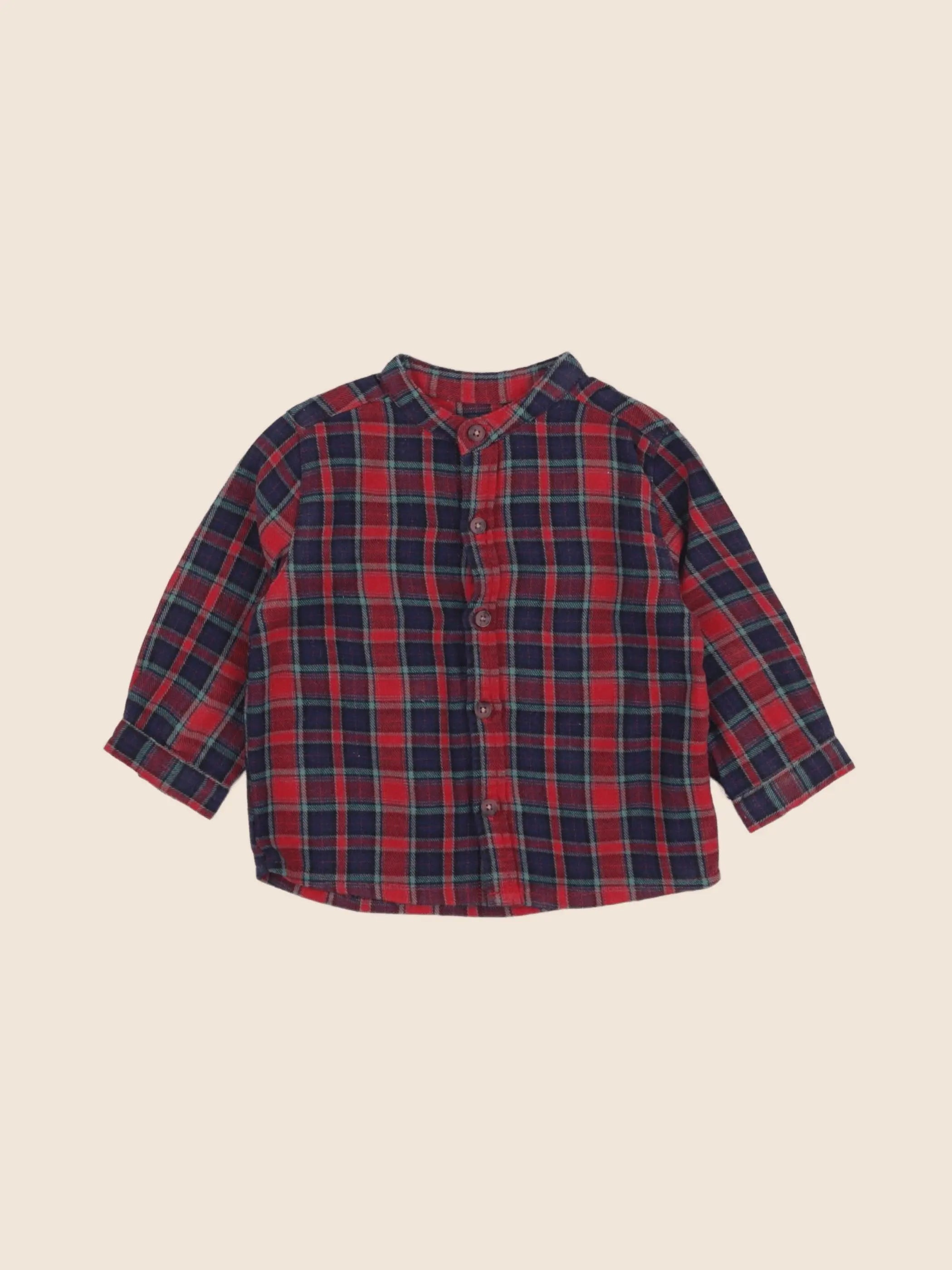 Boutchou - chemise multicolore - 9 mois