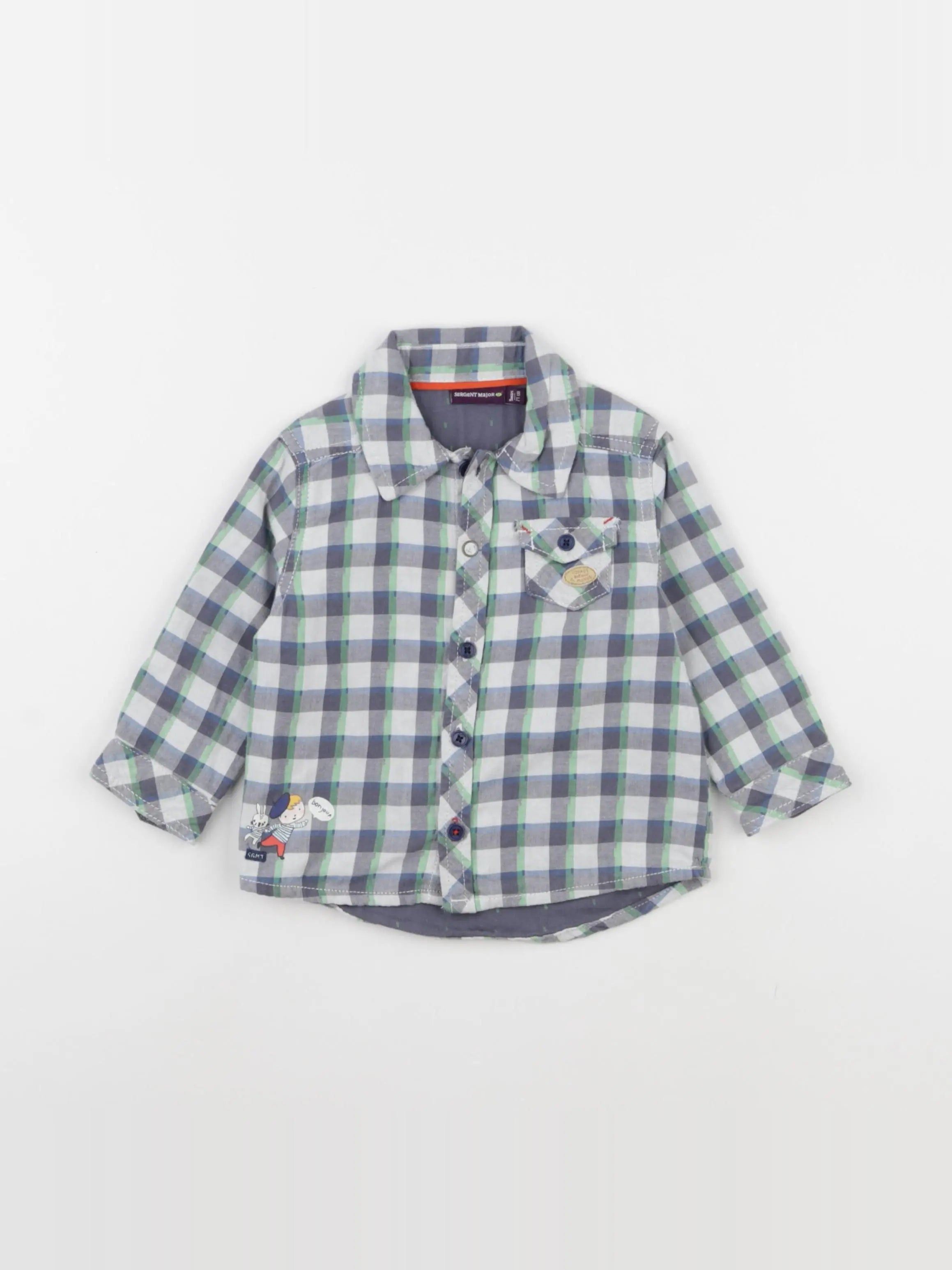 Sergent Major - chemise multicolore - 9 mois
