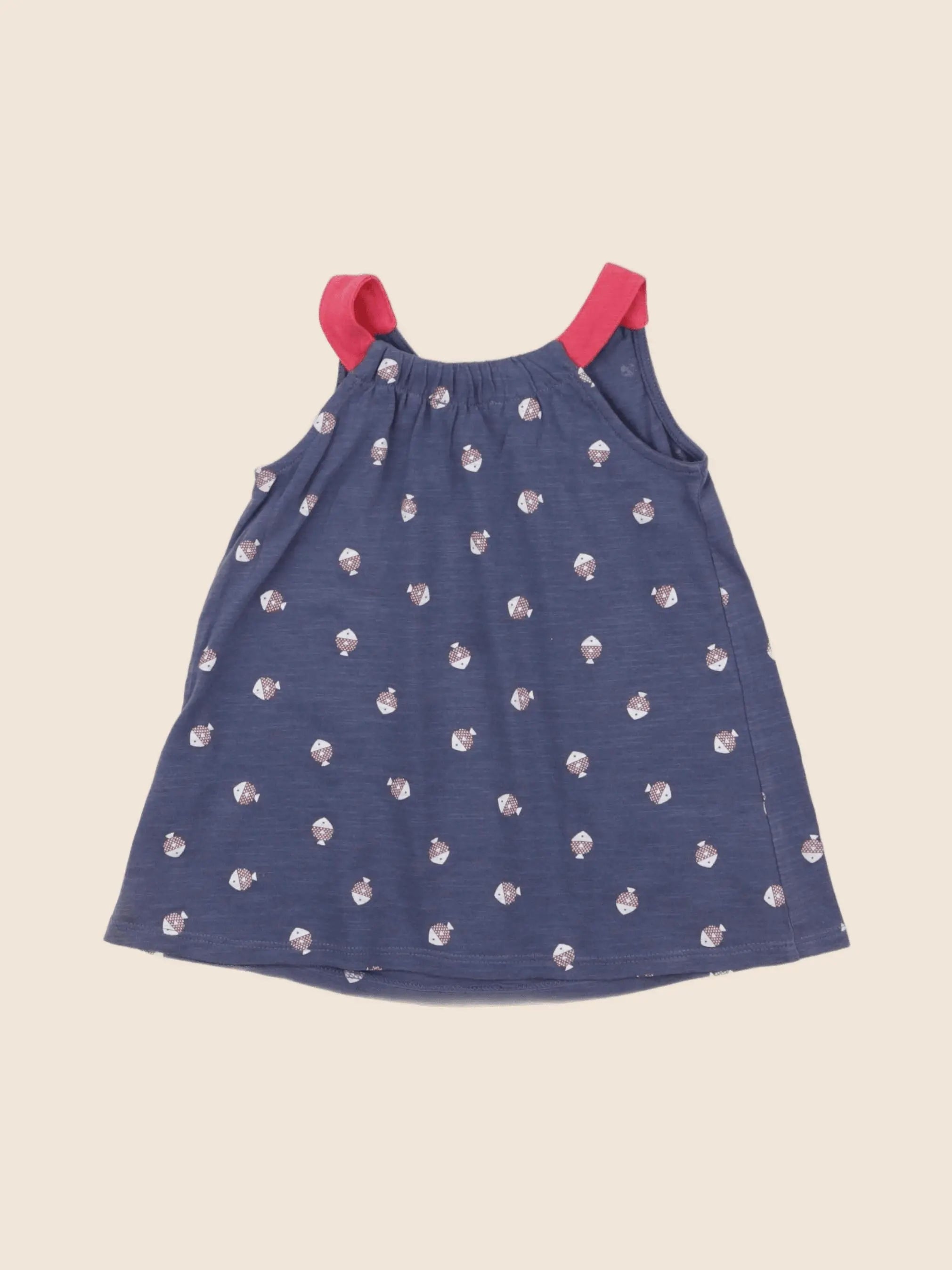 Obaïbi - robe bleu - 6 mois