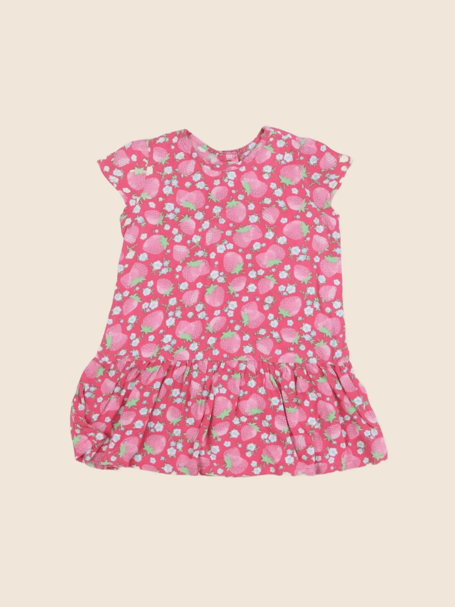 Benetton - robe rose - 6/9 mois