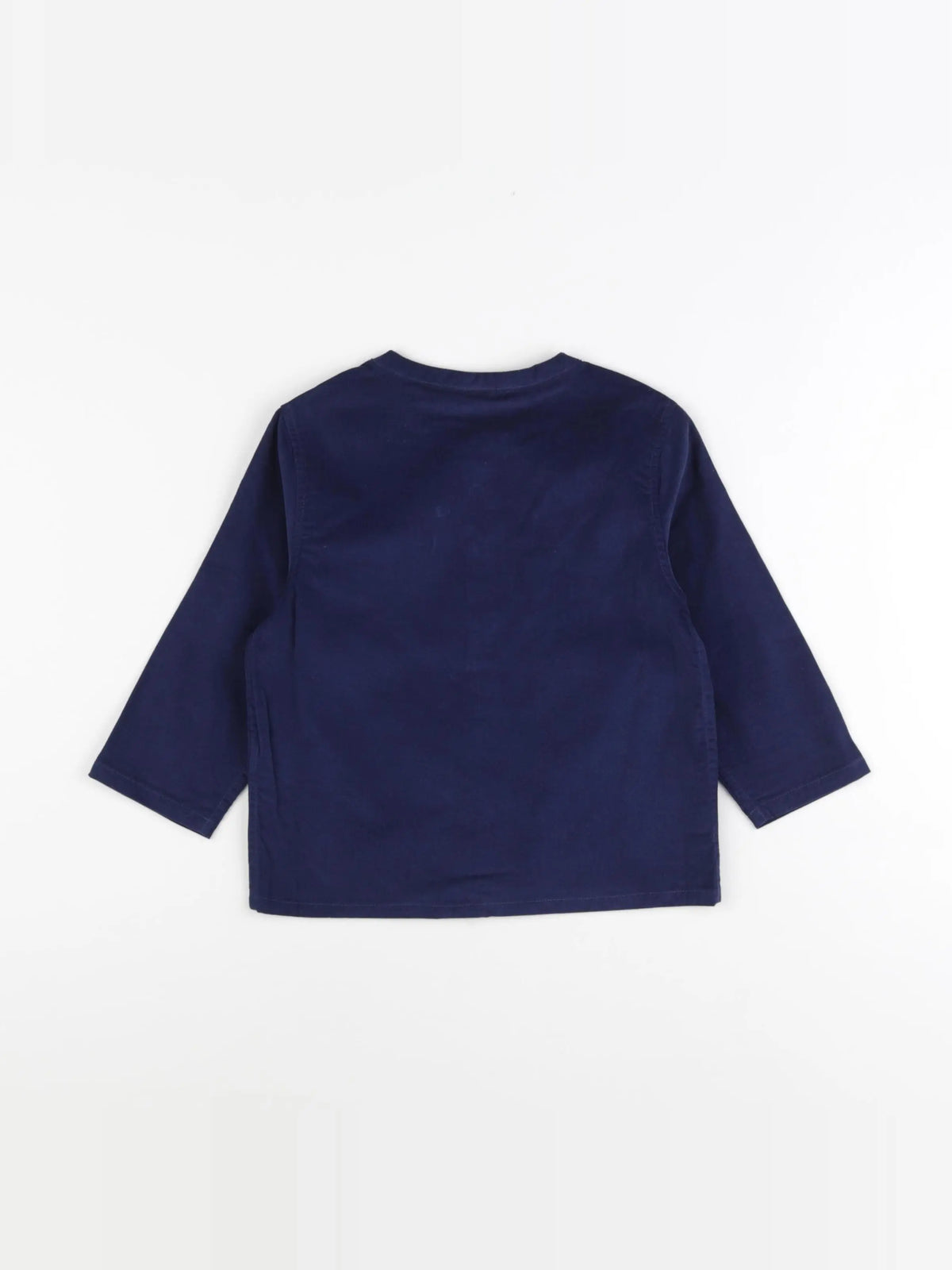 Petit Bateau - chemise bleu - 36 mois