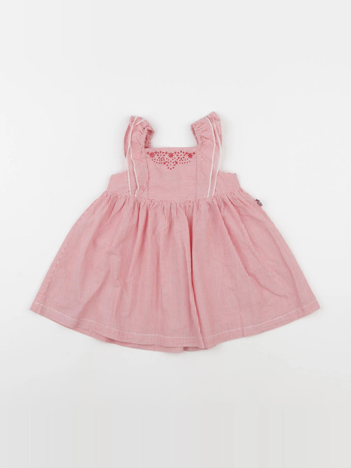 Sergent Major - robe rouge, blanc - 6 mois