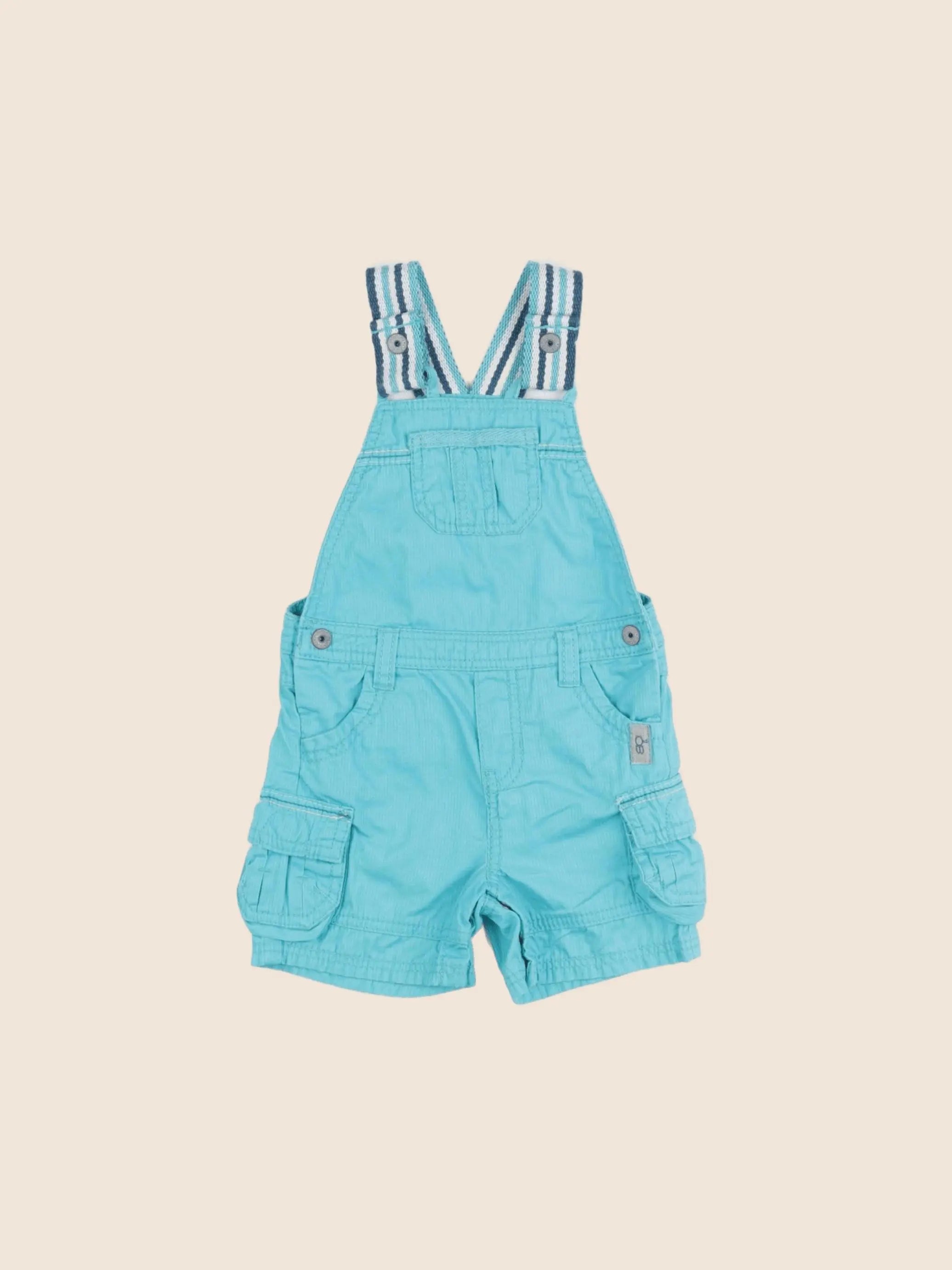 Obaïbi - salopette bleu - 6 mois