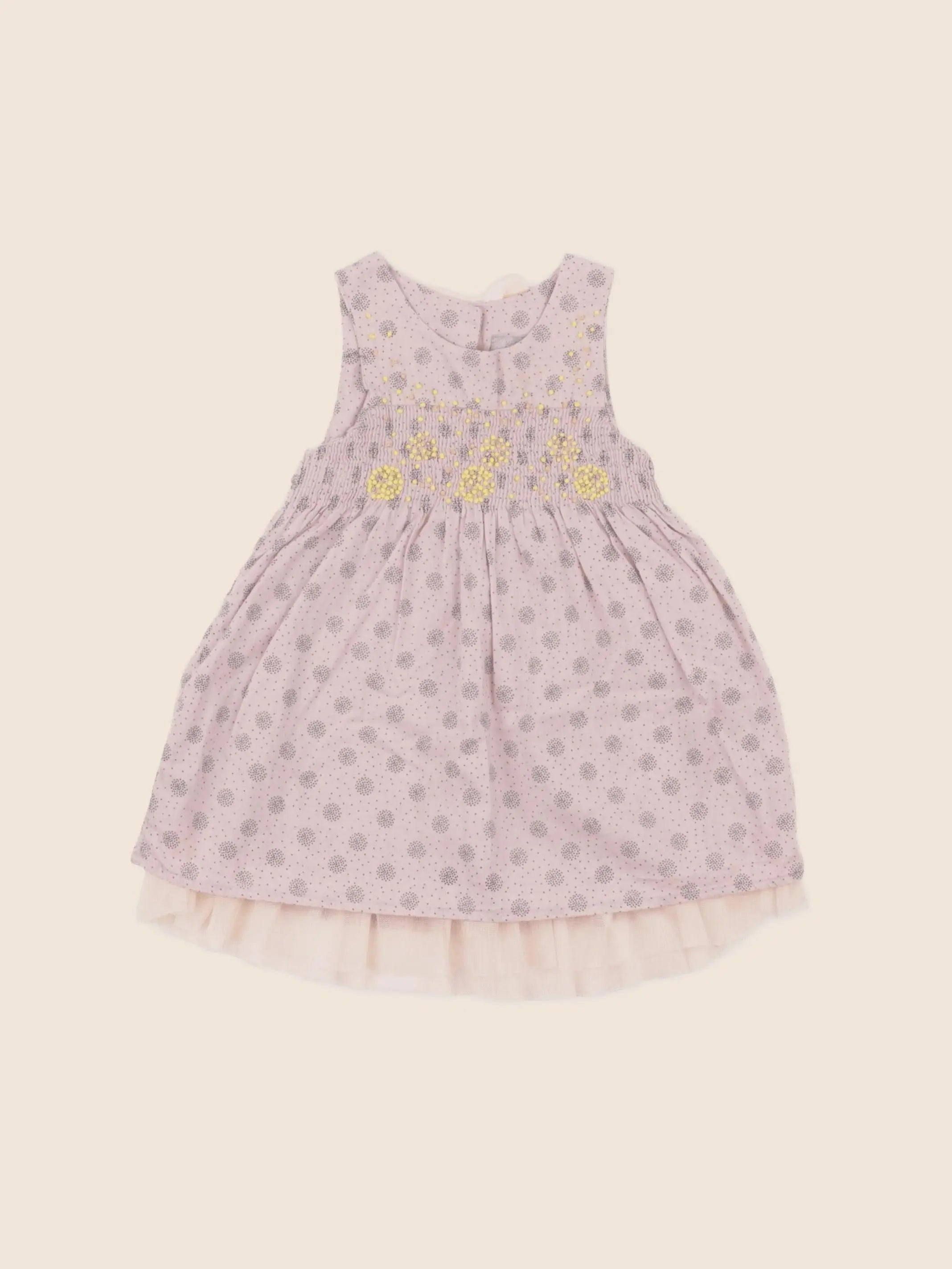 Tia Aina - robe rose, gris - 6 mois