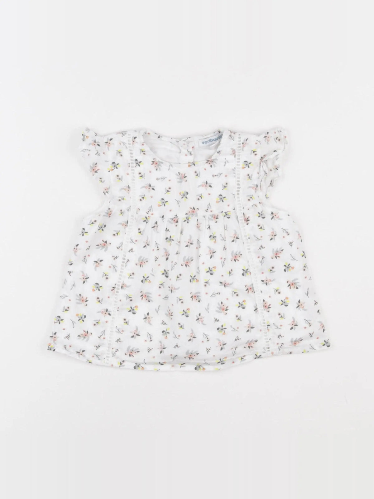 Vertbaudet - blouse blanc - 12 mois