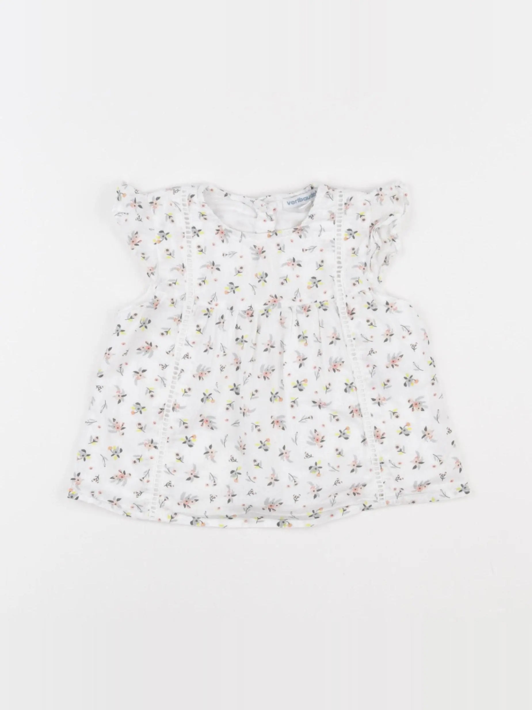 Vertbaudet - blouse blanc - 12 mois