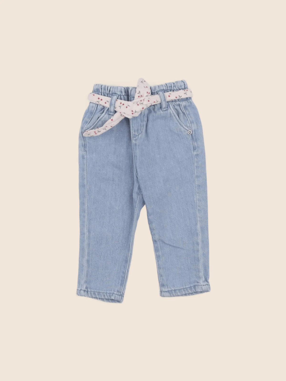 Vertbaudet - pantalon bleu - 6 mois