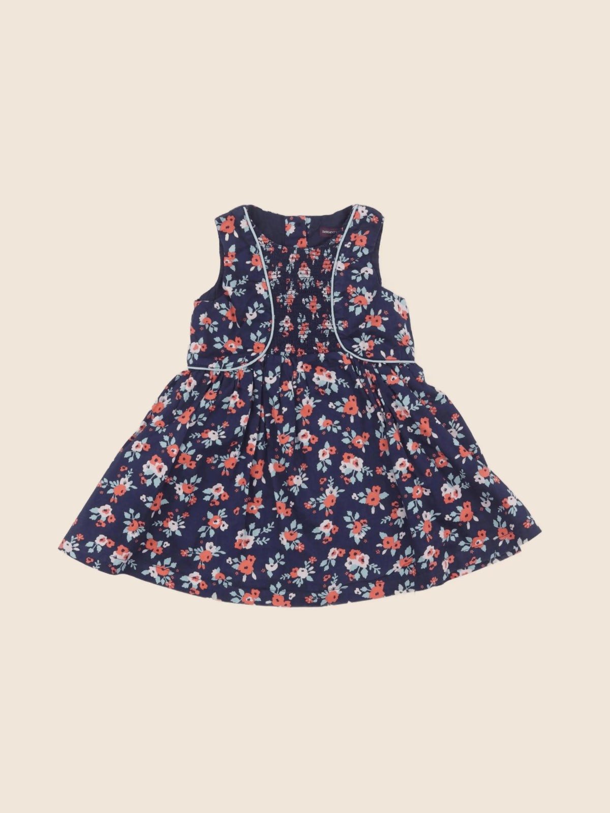 Sergent Major - robe bleu - 12 mois