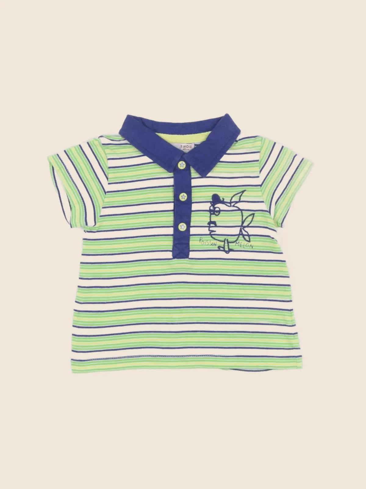 DPAM - polo multicolore - 3 mois