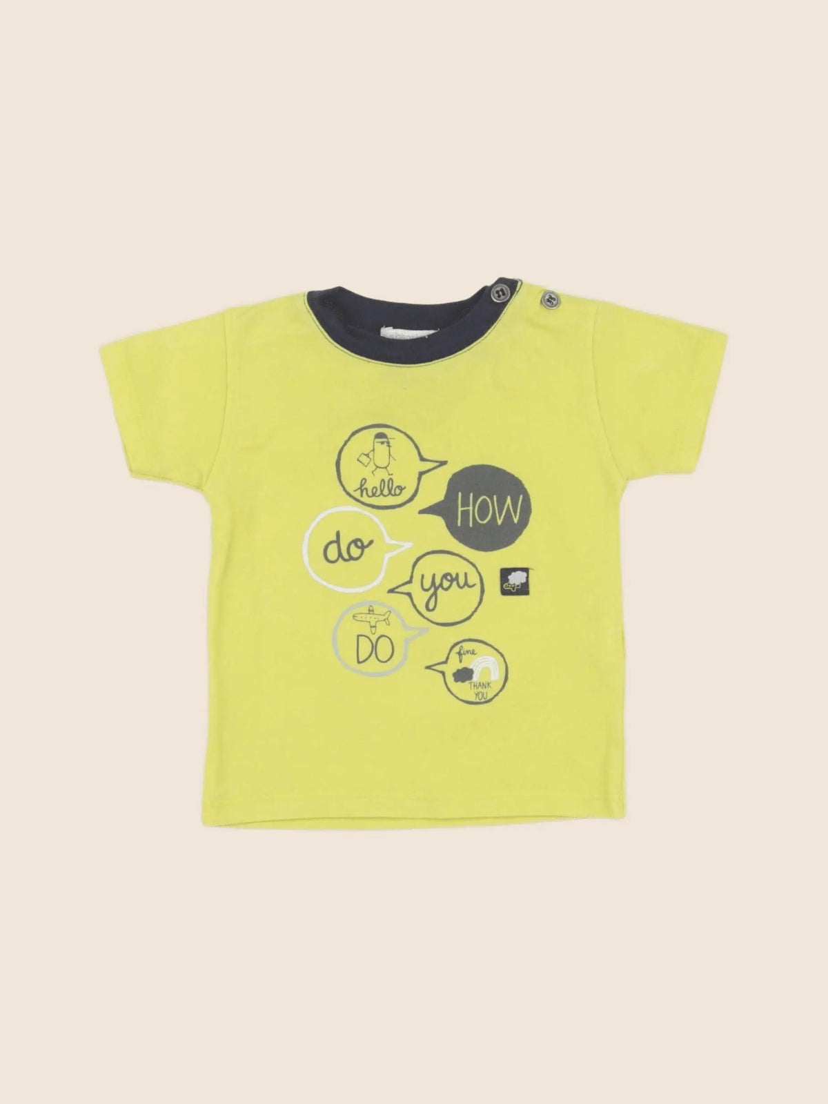 Absorba - tee-shirt jaune - 6 mois