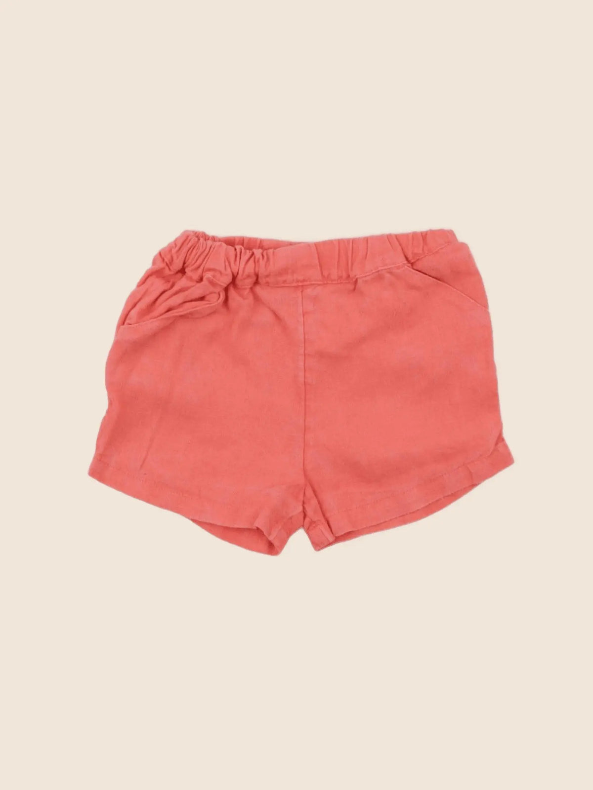 Petit Bateau - short orange - 12 mois