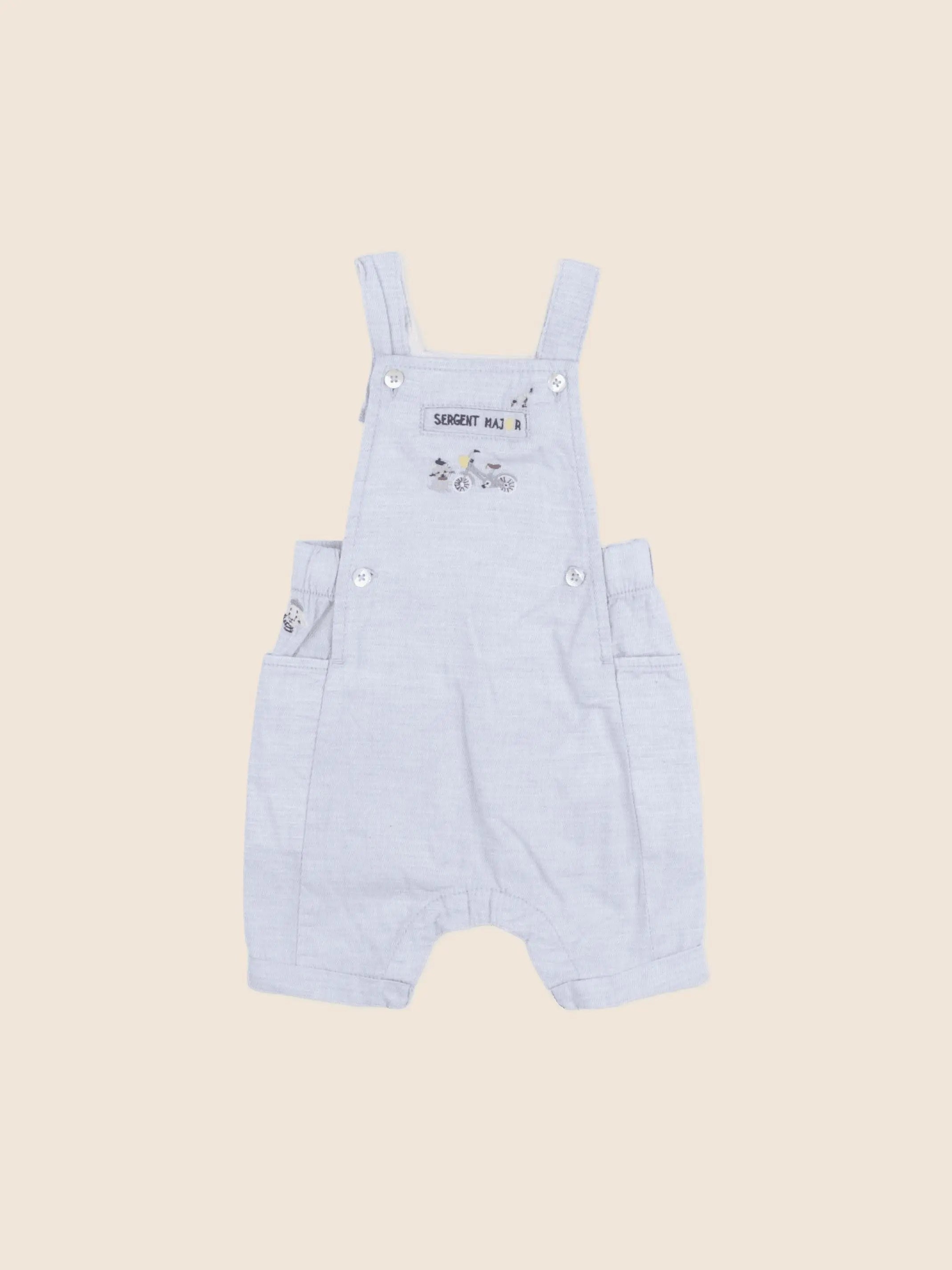 Sergent Major - salopette bleu - 6 mois