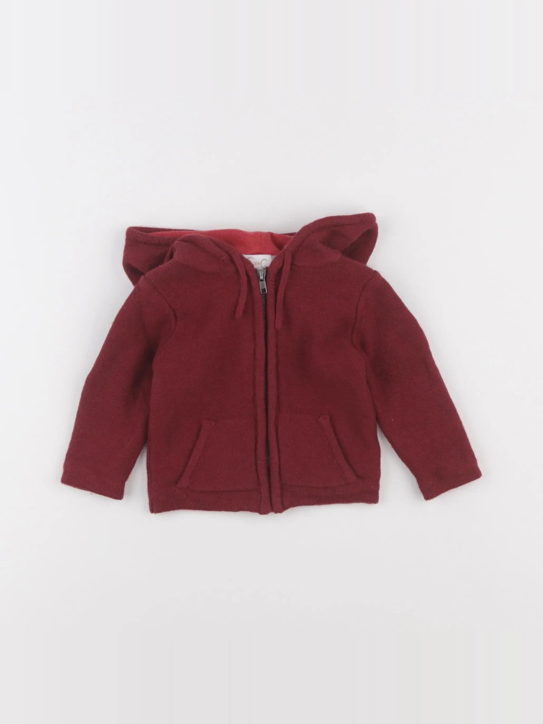 C de C - veste rouge - 6 mois