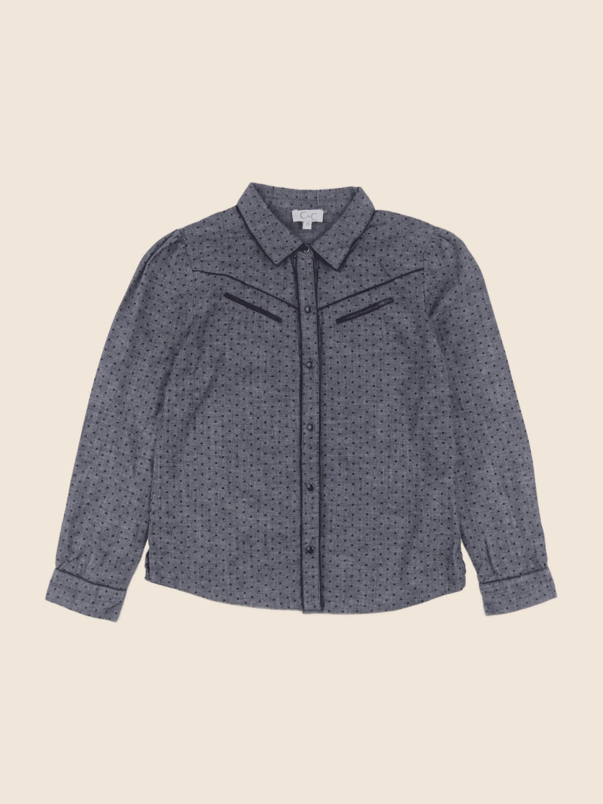 C de C - chemise gris - 10 ans