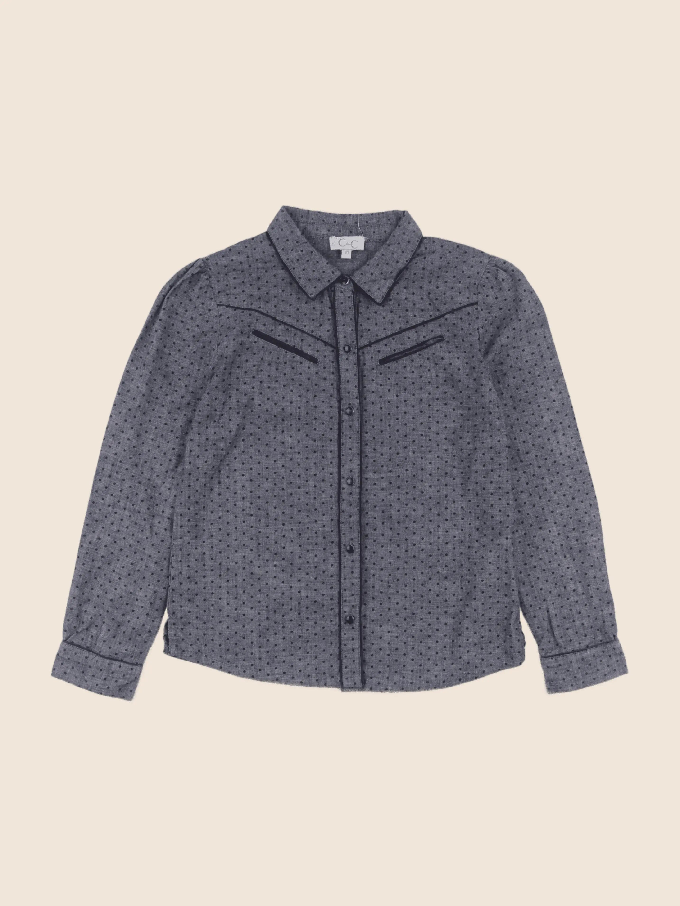 C de C - chemise gris - 10 ans