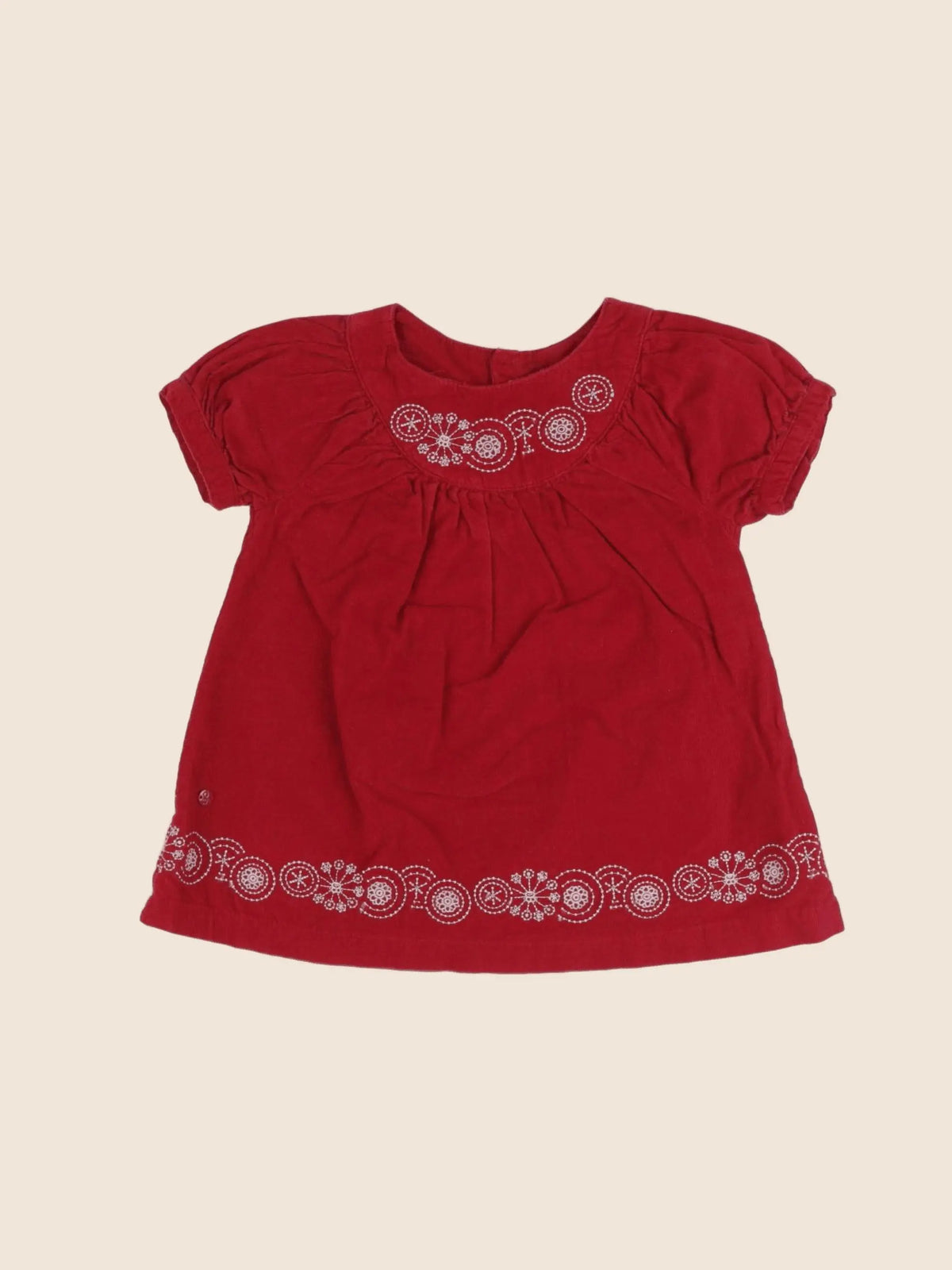 Obaïbi - robe rouge - 6 mois