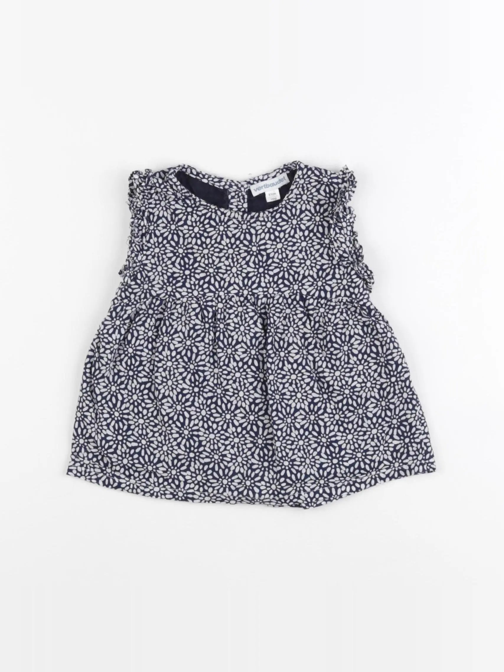 Vertbaudet - robe bleu - 18 mois