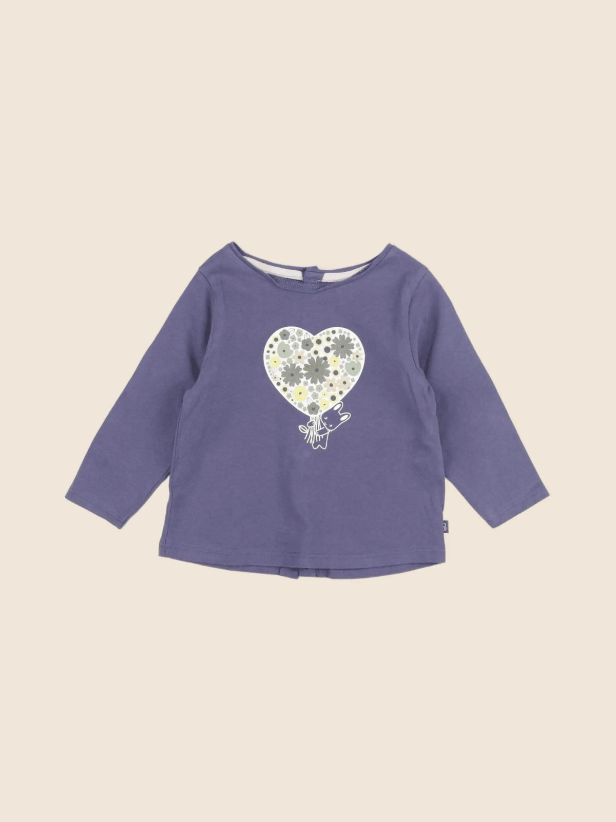 Obaïbi - tee-shirt bleu - 6 mois