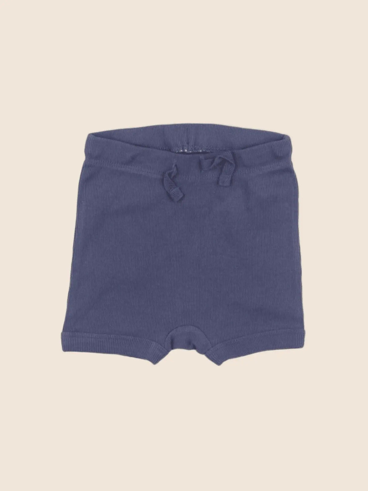 H&M - short bleu - 6/9 mois