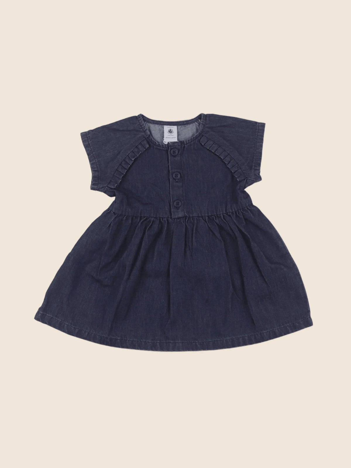 Petit Bateau - robe bleu - 18 mois