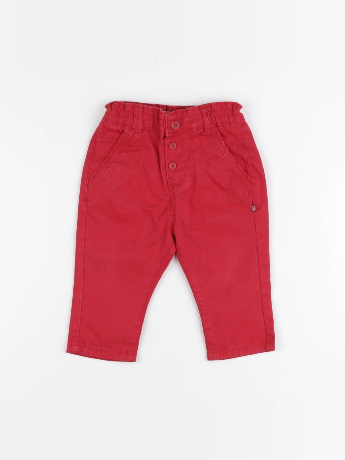 Obaïbi - pantalon rouge - 6 mois