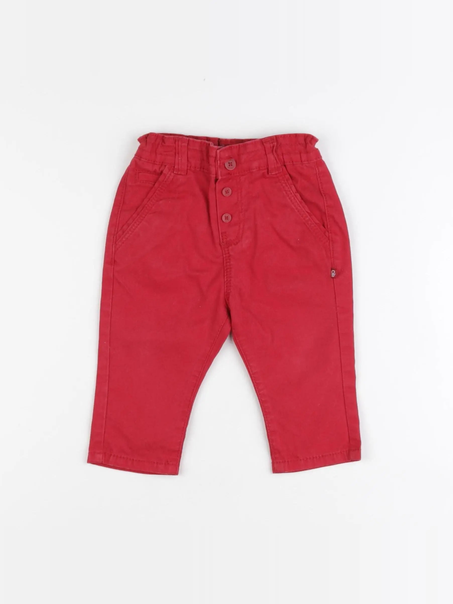 Obaïbi - pantalon rouge - 6 mois