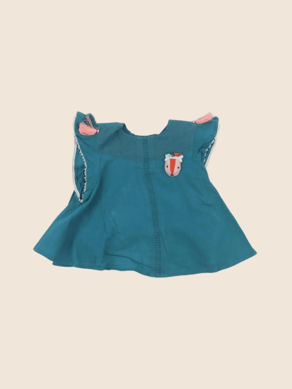 Catimini - blouse vert - 6 mois