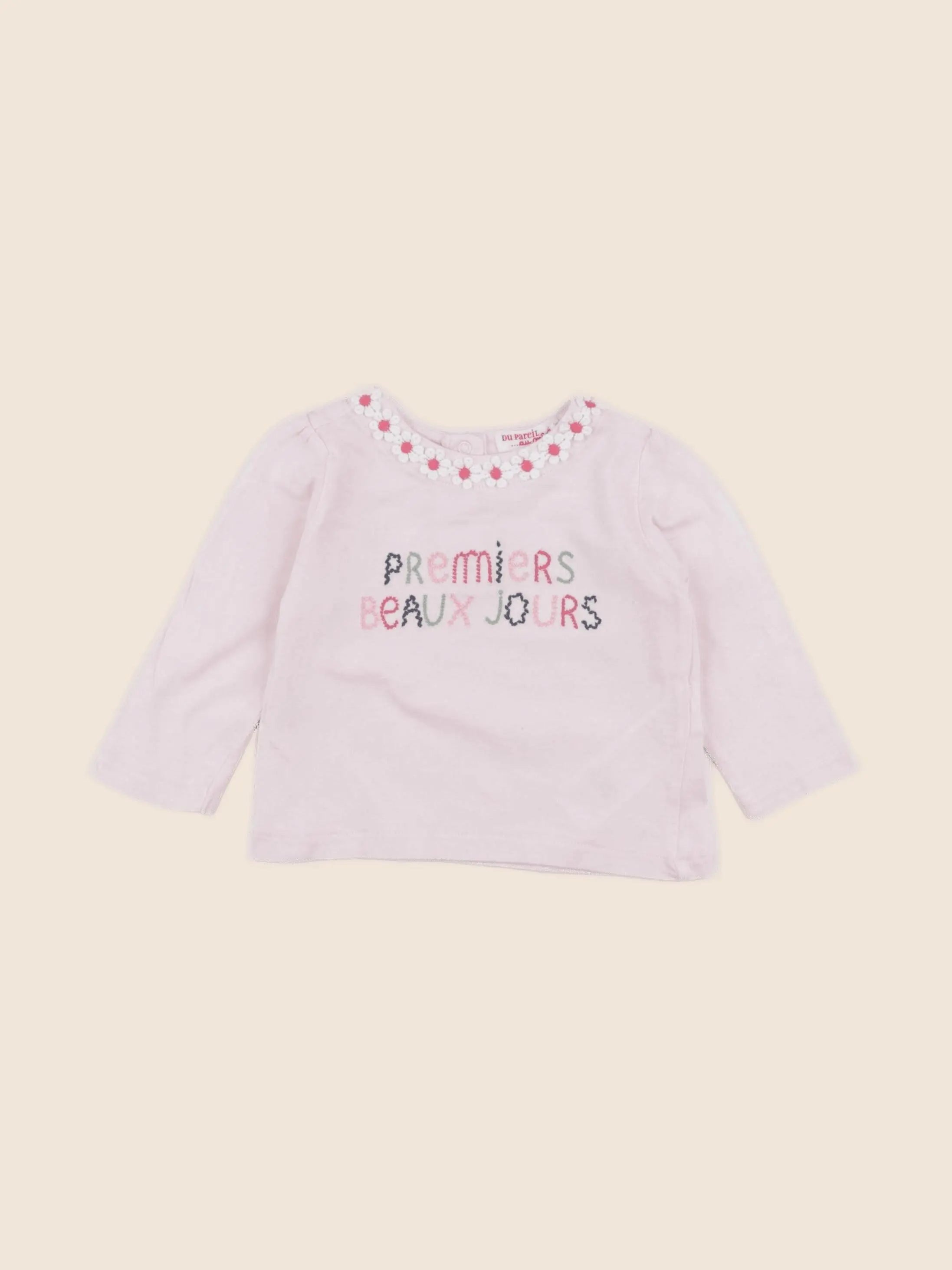 DPAM - tee-shirt rose - 6 mois