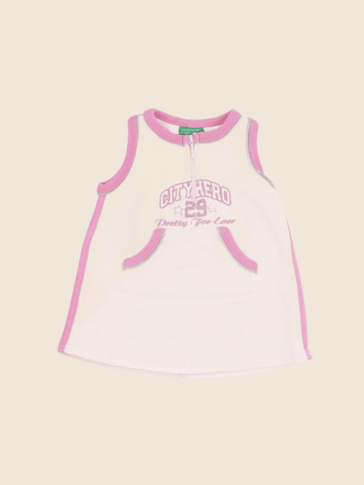 Benetton - robe rose - 6 mois