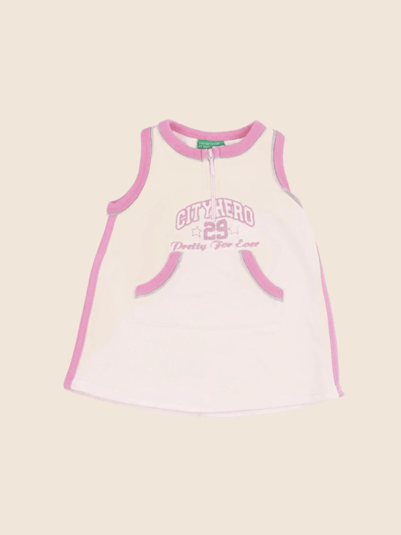 Benetton - robe rose - 6 mois