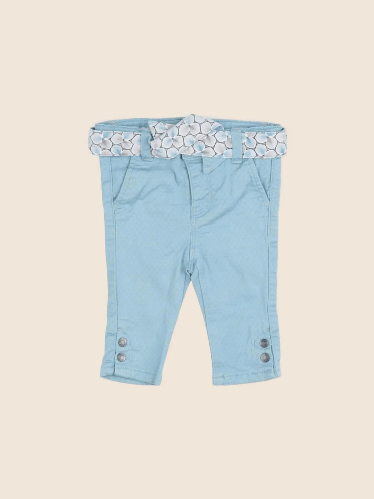 Obaïbi - pantalon bleu - 3 mois