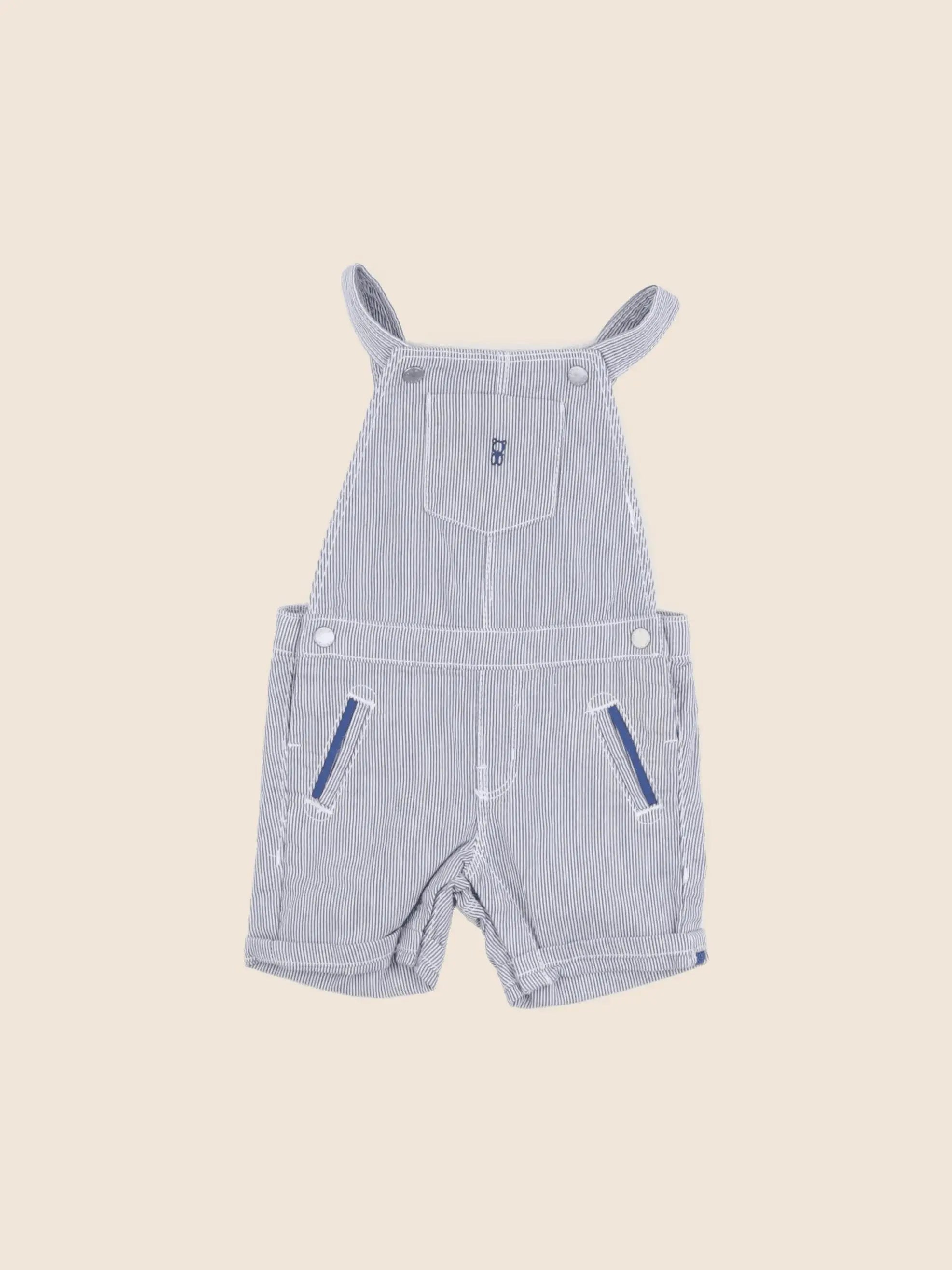 Obaïbi - salopette bleu - 6 mois