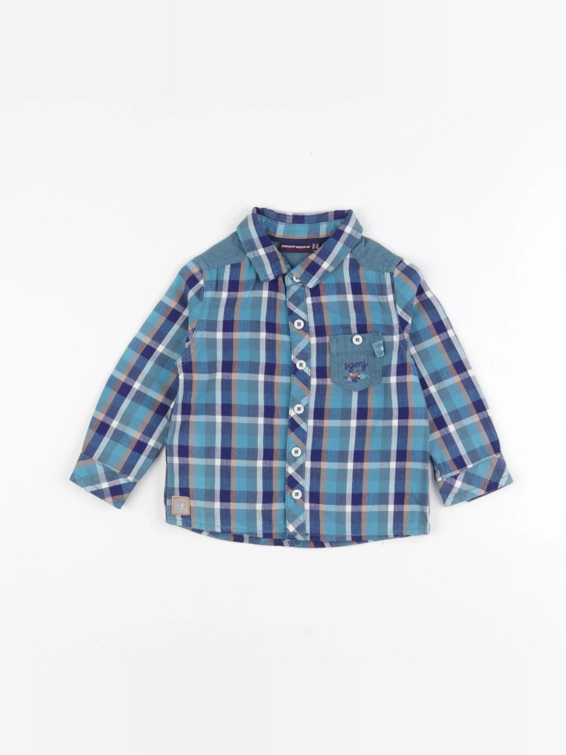 Sergent Major - chemise bleu - 18 mois