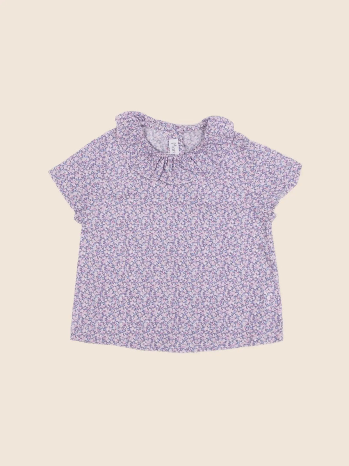Marie Puce - blouse violet - 6 mois