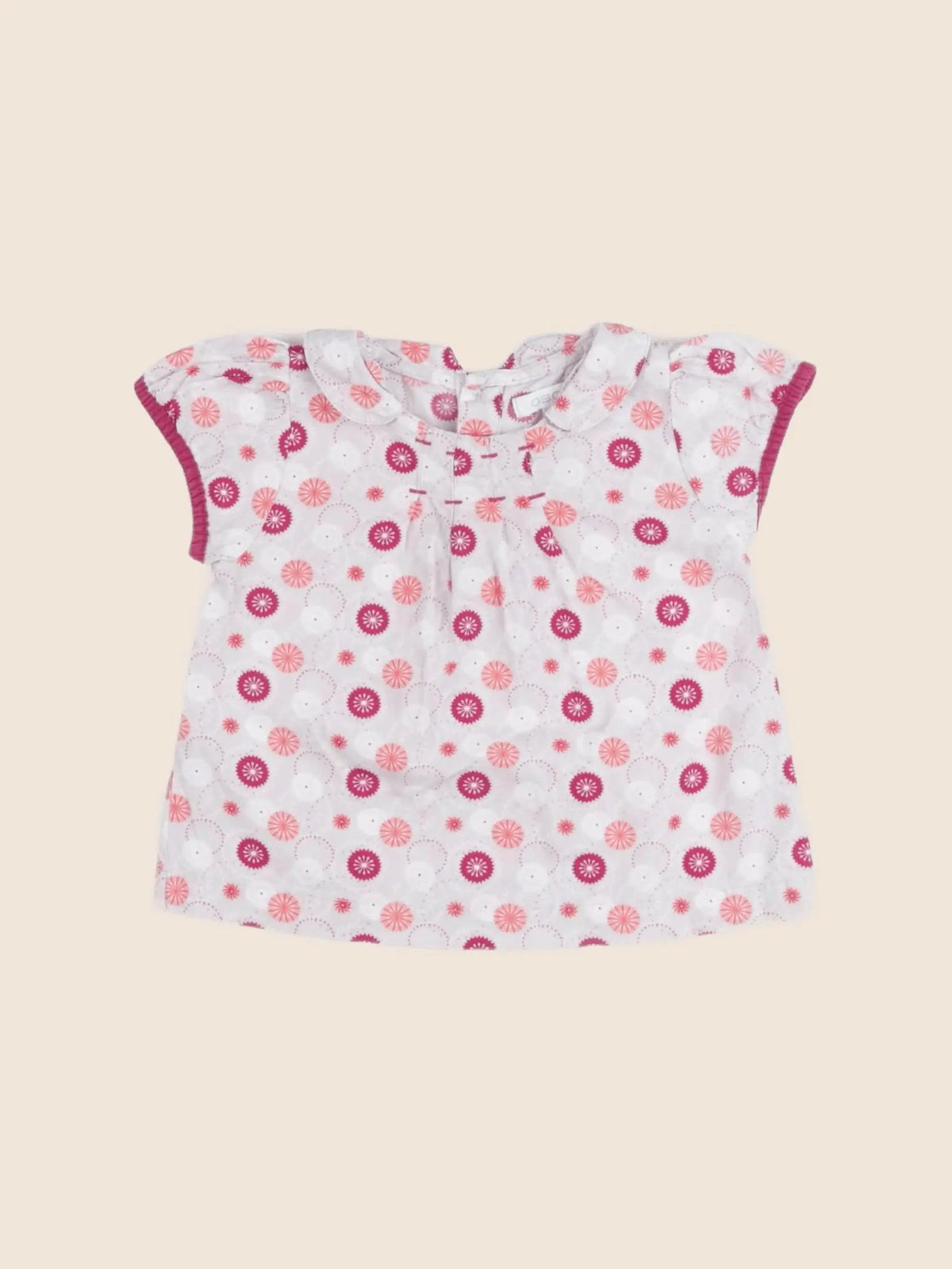 Obaïbi - blouse multicolore - 6 mois