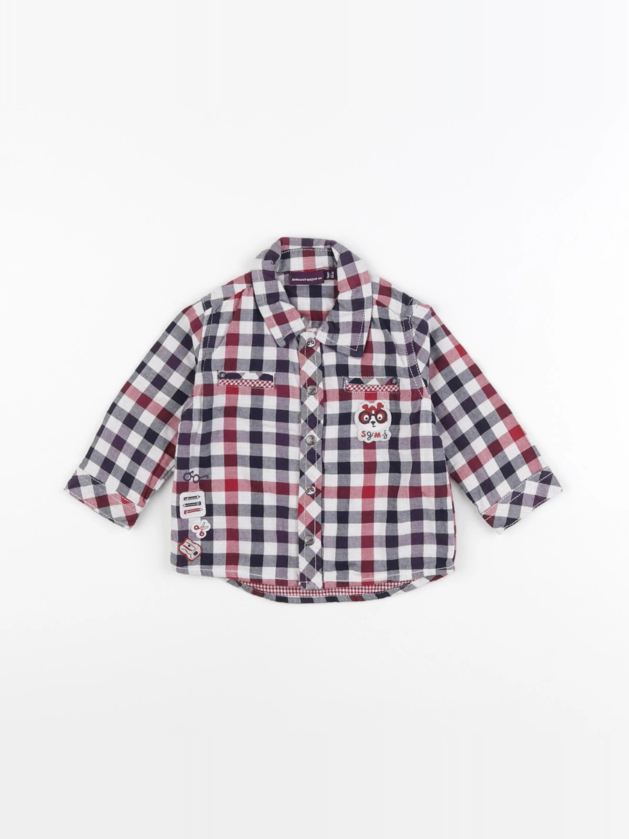 Sergent Major - chemise multicolore - 6 mois