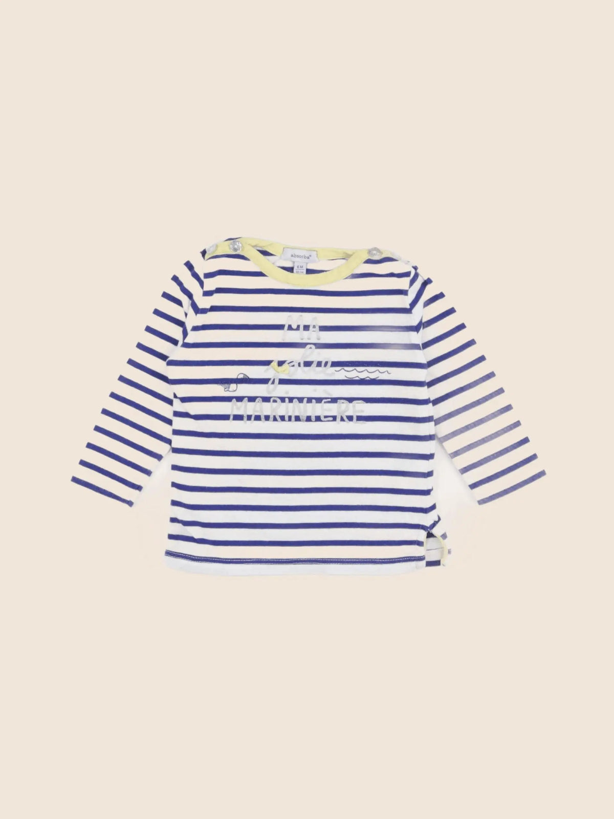 Absorba - tee-shirt bleu, argent - 6 mois