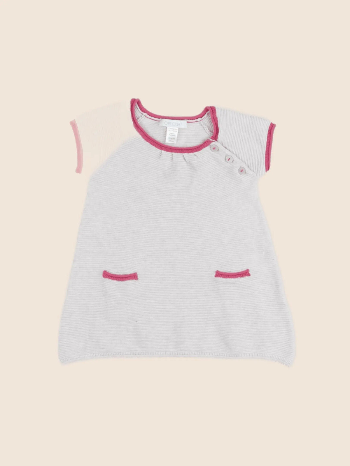 Obaïbi - robe beige - 6 mois