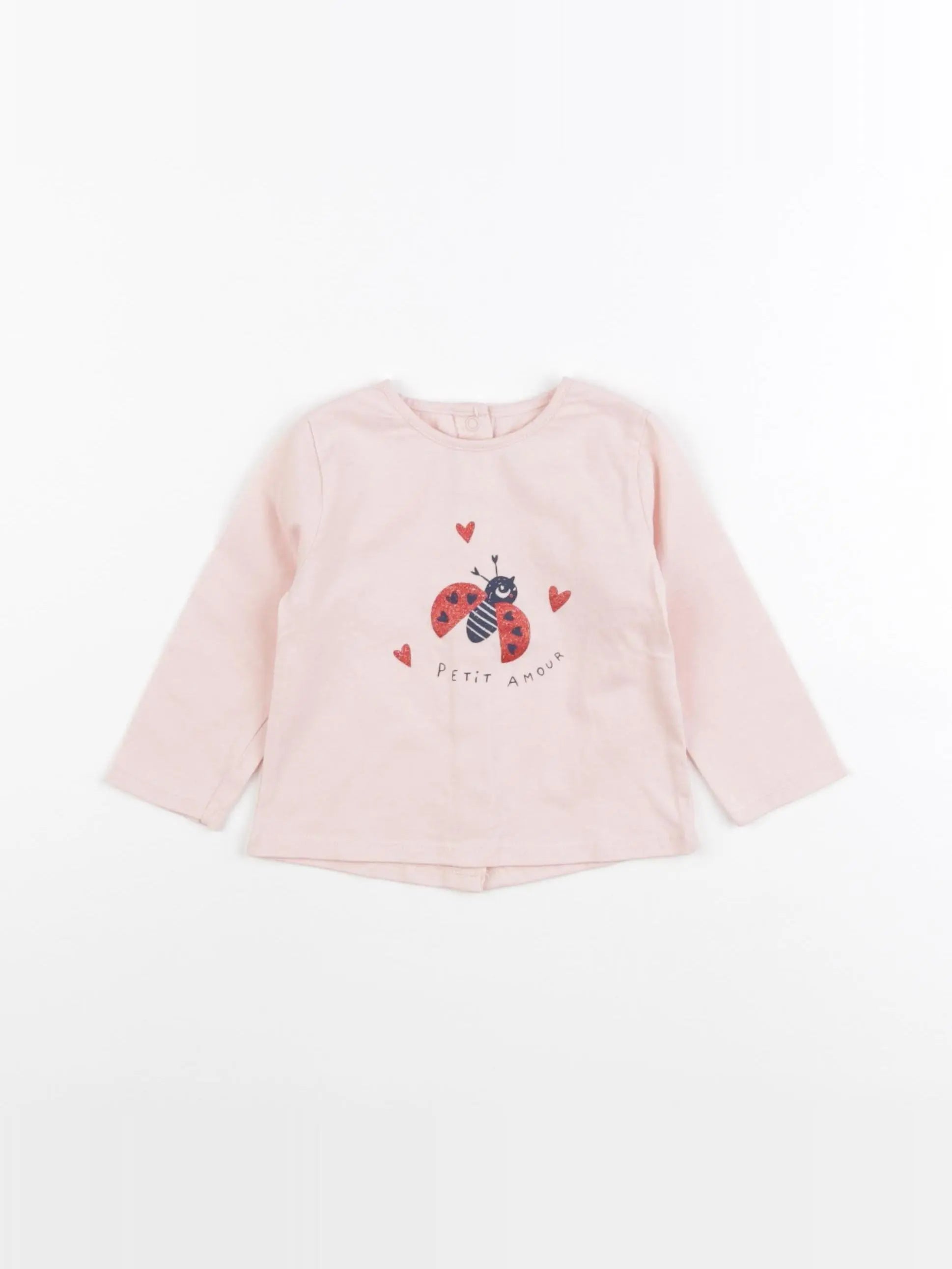Vertbaudet - tee-shirt rose - 6 mois